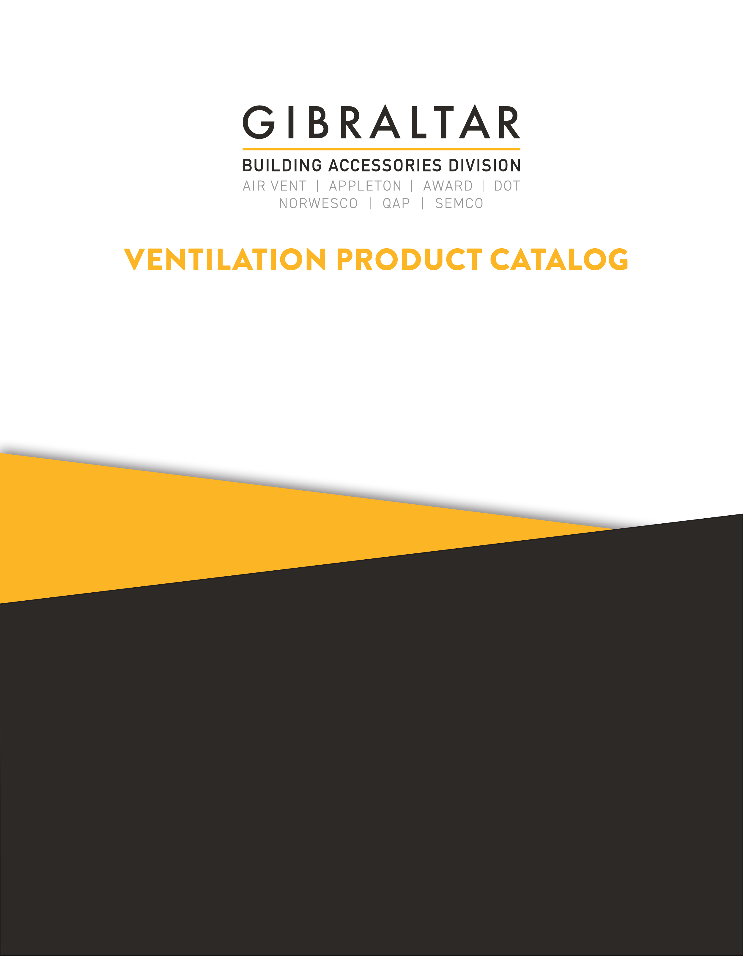 Ventilation Catalog Cover